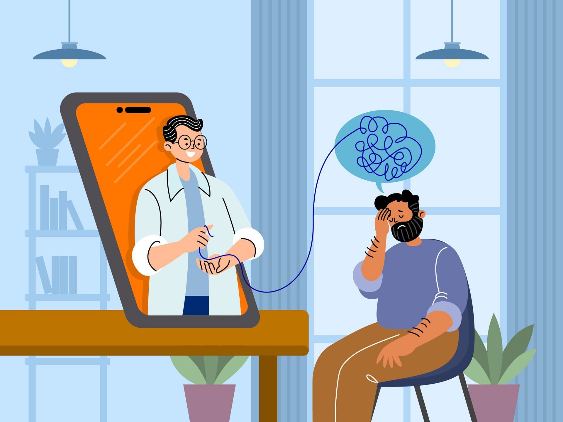 We can find a way out to fight depression and fatigue. (Image via Vecteezy/ Harry Kusumo)